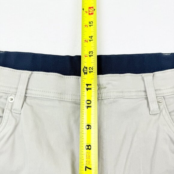 Elliot Mulryan Men's Stretch Flat Front Straight Leg Grey Chino Pants 38x32 NWT - Picture 10 of 12